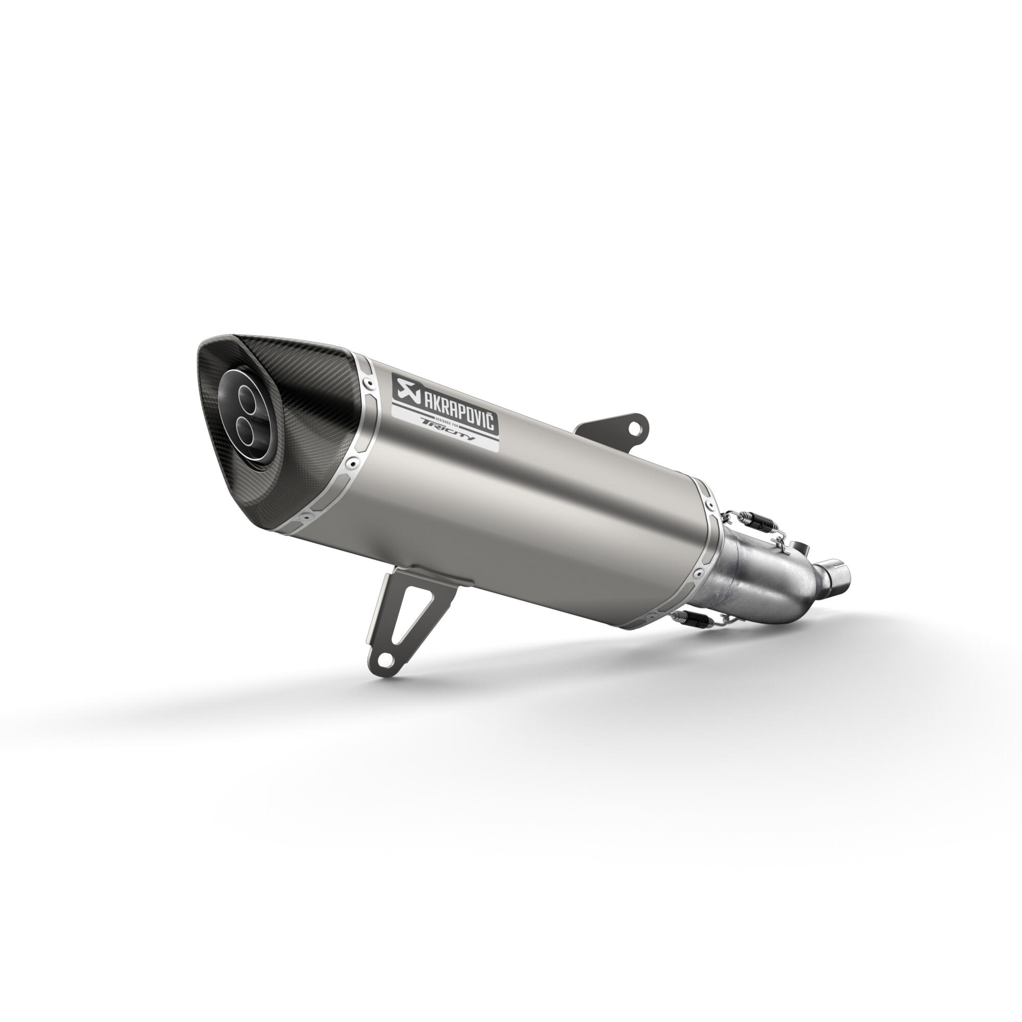 Tytanowy tłumik Akrapovič typu slip-on do modelu Tricity 300